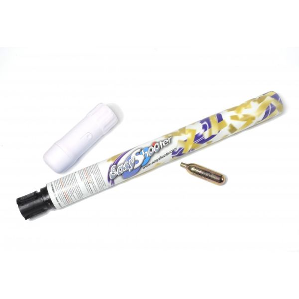 ENSEMBLE 1 LANCEUR + 1 TIR CONFETTIS METALLIQUES OR EASYSHOOTER